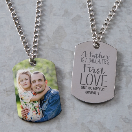 First Memories Photo Dog Tag - Love