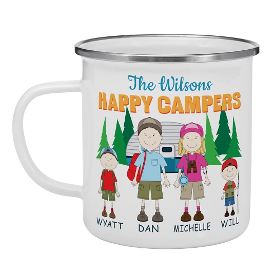 Happy Camper Personalized Camping Mug