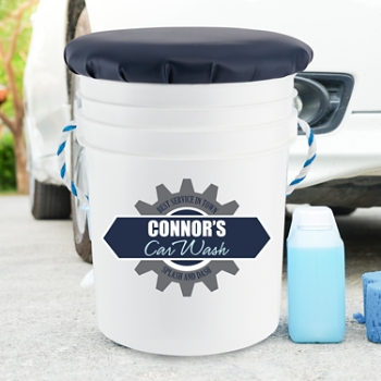 Shine On! Personalized Car Wash Bucket