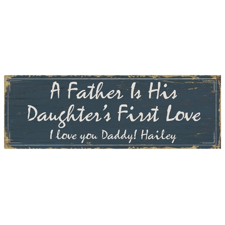 First Memories Canvas - Blue - Daughter