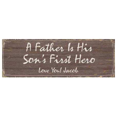 First Memories Canvas - Brown - Son
