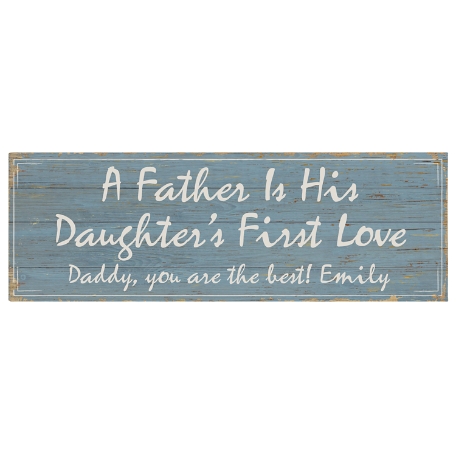 First Memories Canvas - Light Blue - Daughter