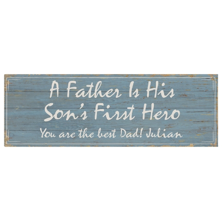 First Memories Canvas - Light Blue - Son