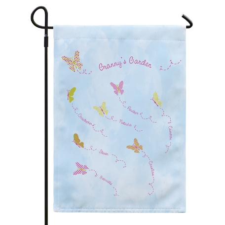 Butterfly Blessings Garden Flag w/Stake