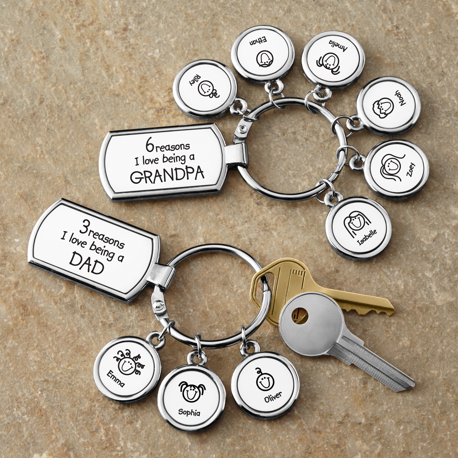 Family Love Personalized Keychain