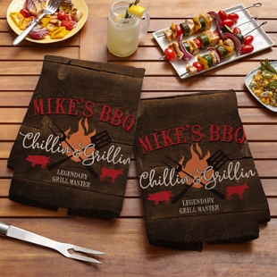 Personalized BBQ Grilling Cutting Board - Gift for Men, Dad Gifts