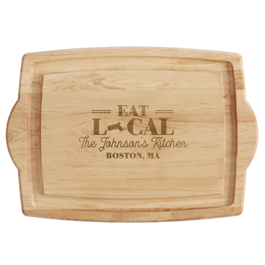 Eat Local Maple Maple Wood Cutting Board