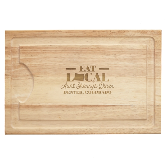 Eat Local Maple Maple Wood Cutting Board