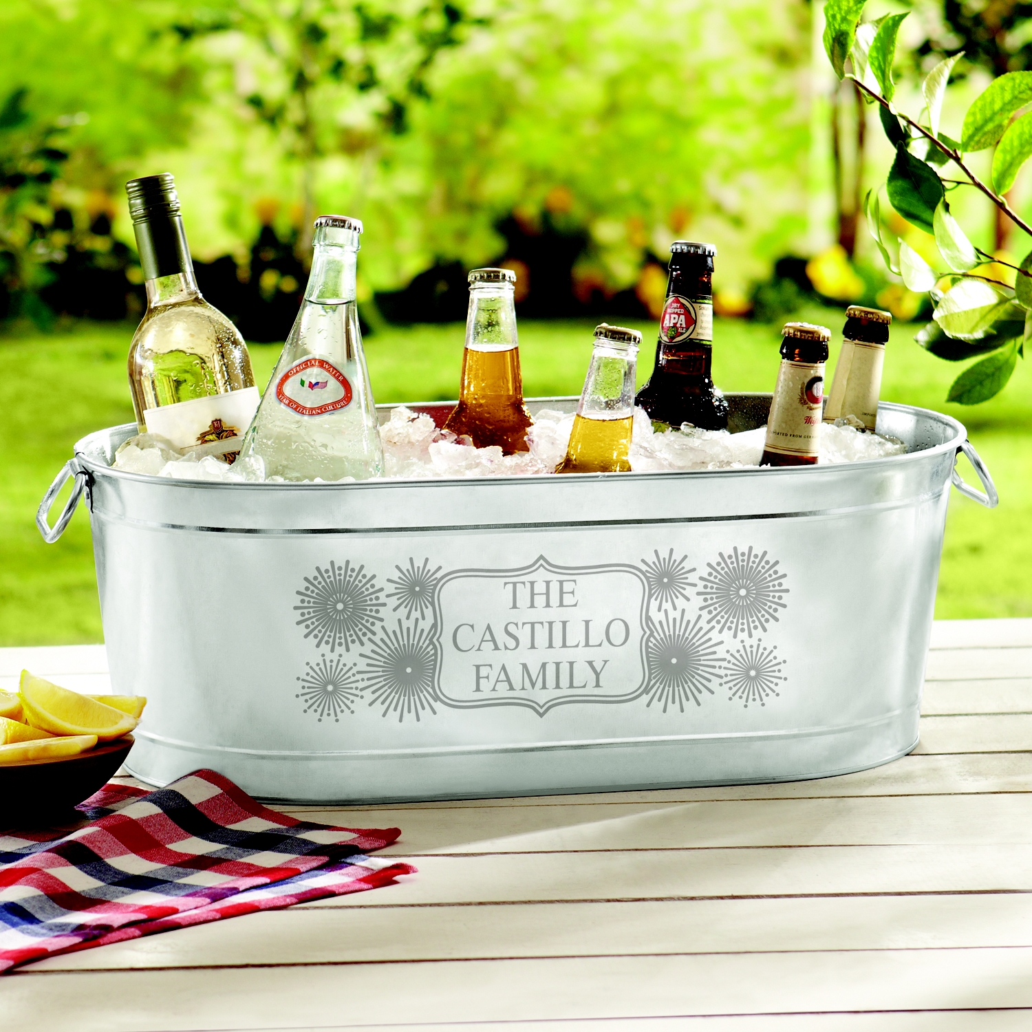 Fun Fireworks Beverage Tub