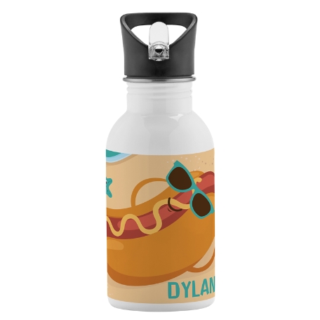 Gettin' Toasty Water Bottle- Hot Dog