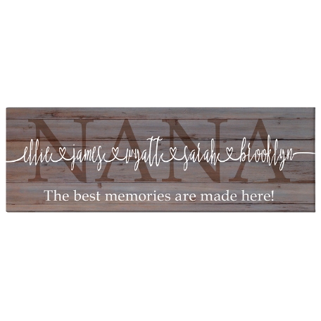 Her Love Connects Us Canvas - 9x27-Brown
