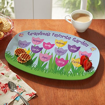 Tulip Garden Platter