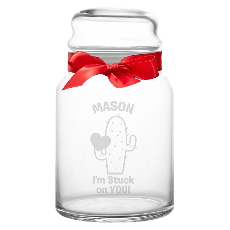 Sweet On You Glass Candy Jars - Cactus