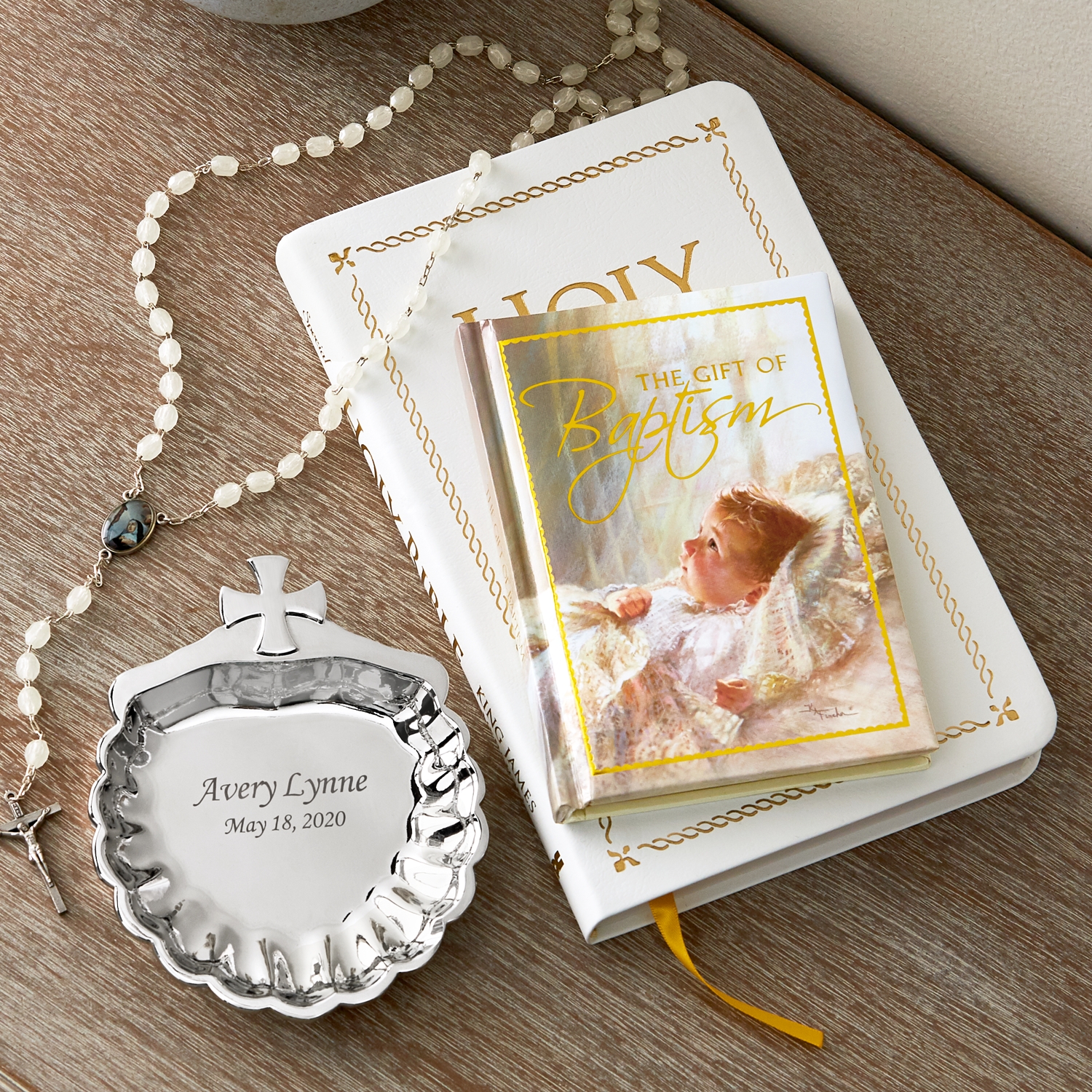 personalized baptism photo album