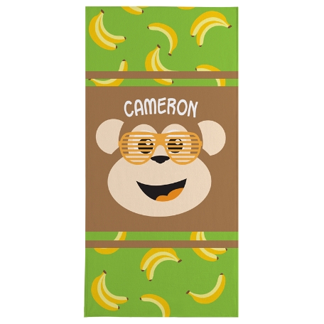 Big Face Beach Towel-Standard - Monkey