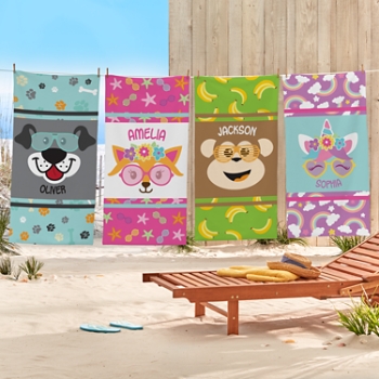 Big Face Beach Towel