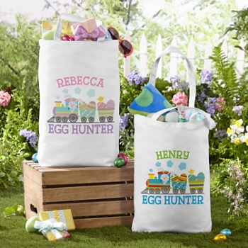 Easter Train Tote Bag