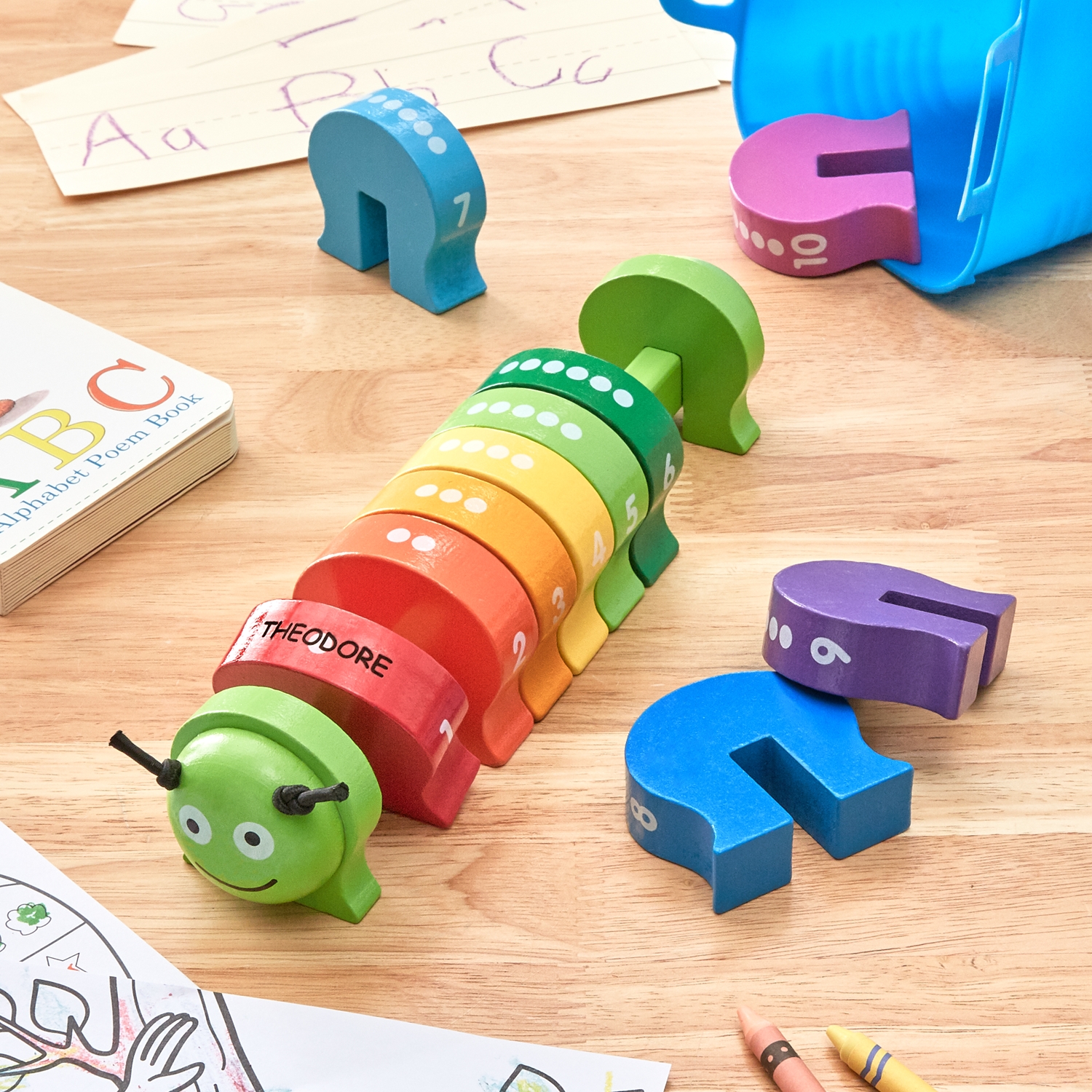 melissa and doug wooden caterpillar