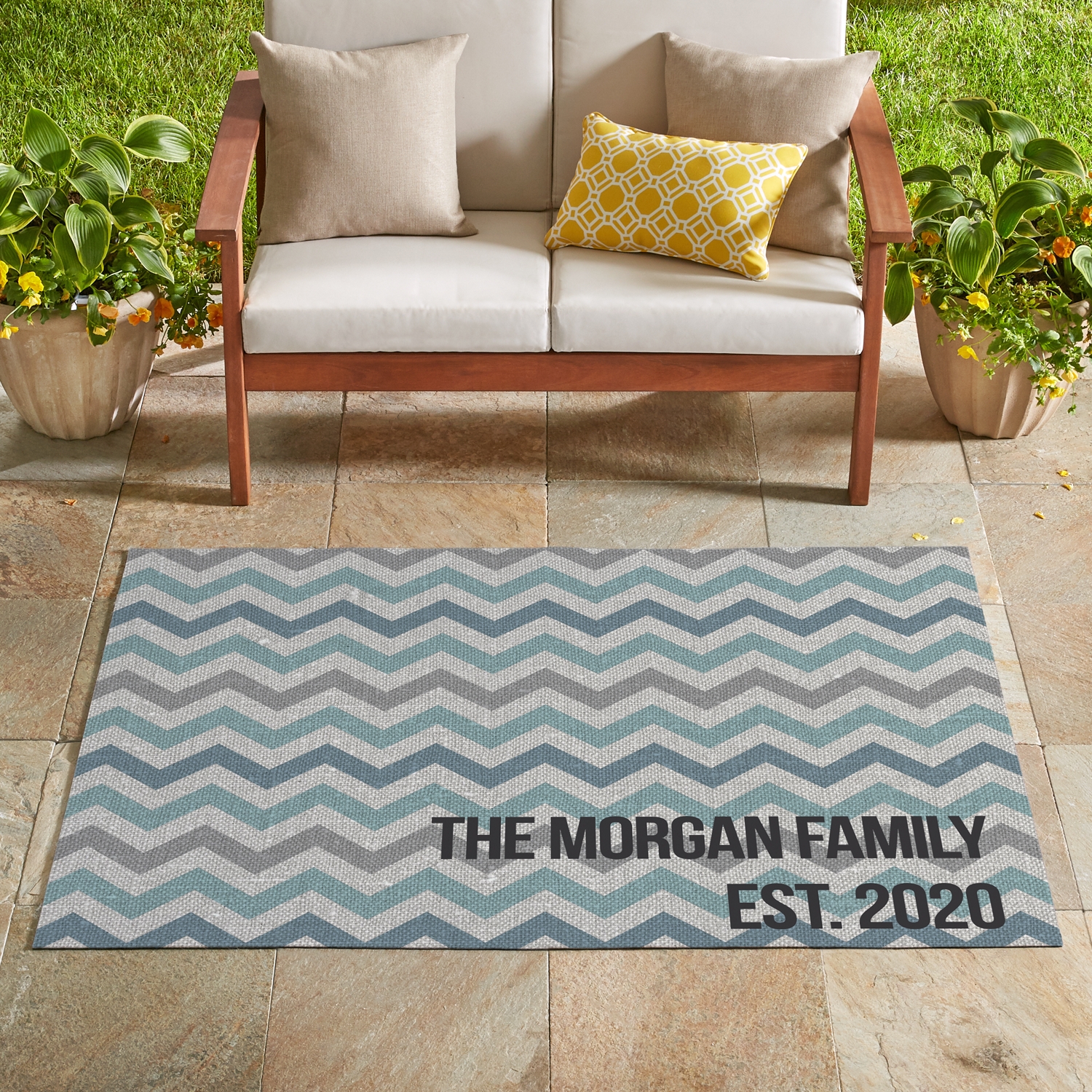 Oversized Chevron Message Oversized Mat