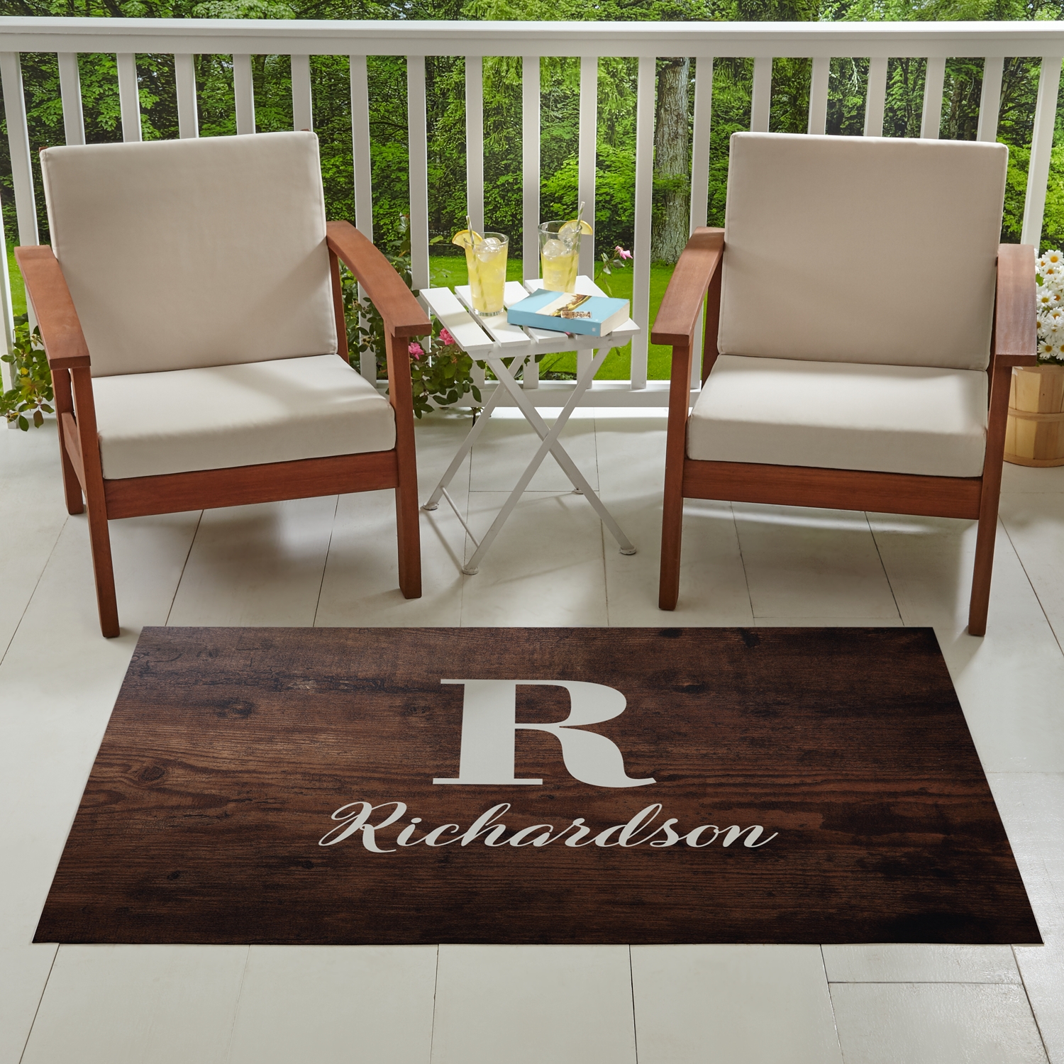 Oversized Initial & Name Oversized Mat