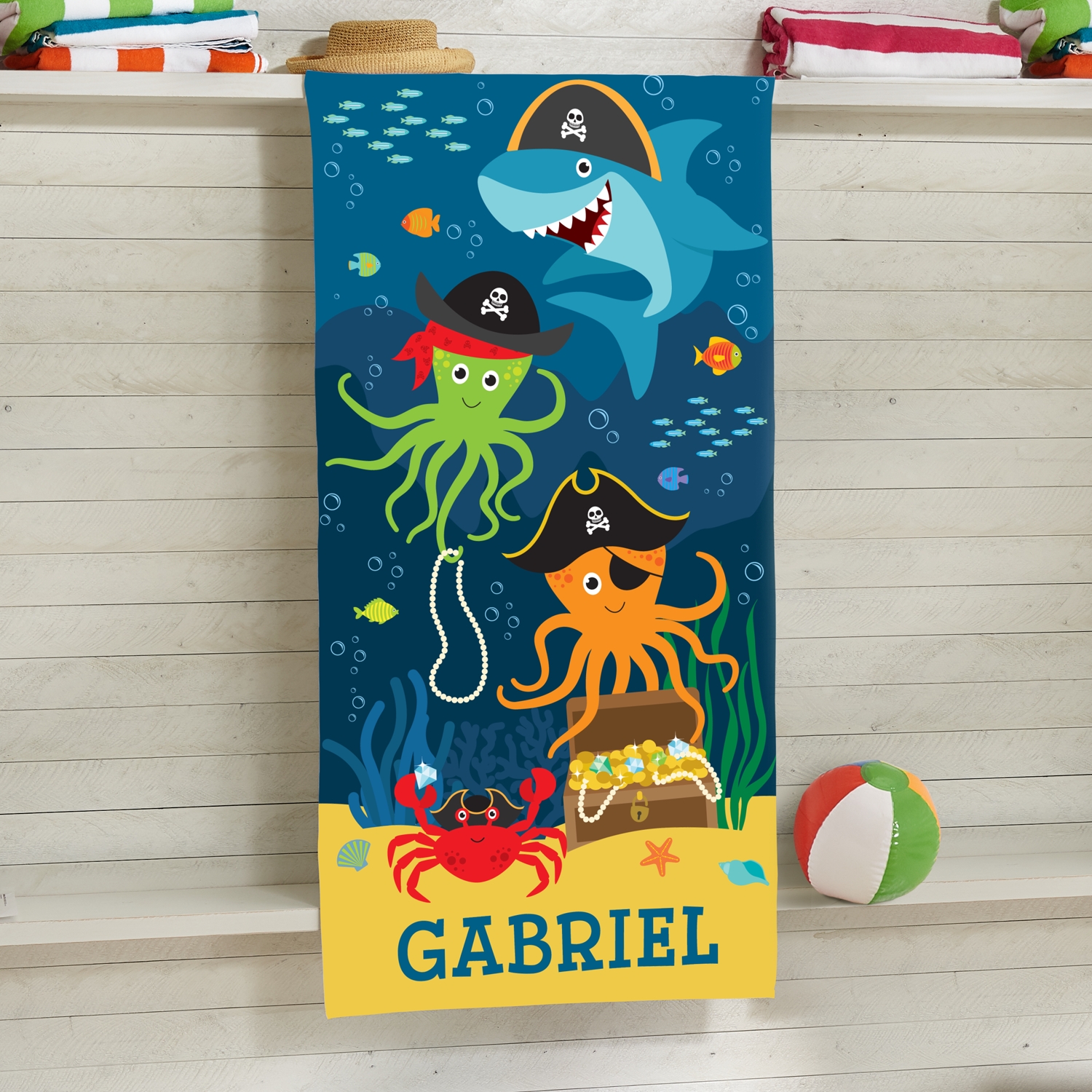 Pirate Parade Beach Towel