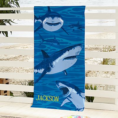 Shark Attack Beach Towel