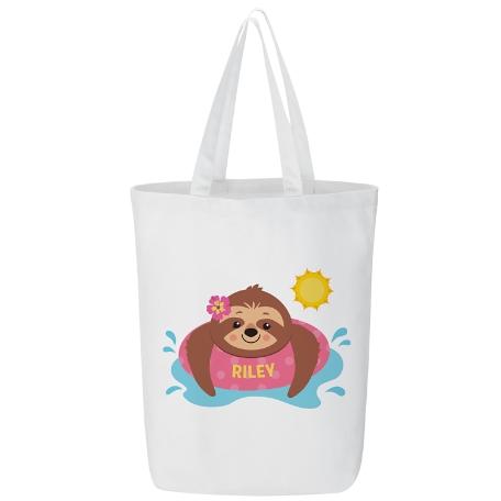Sunning Sloths Tote Bag - Pink - Add On 