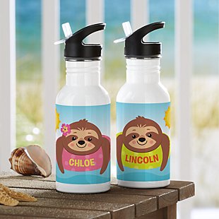 Sunning Sloths Water Bottle