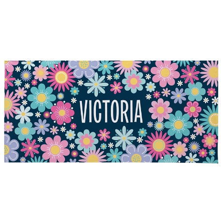 Sunny Flowers Beach Towel - Standard