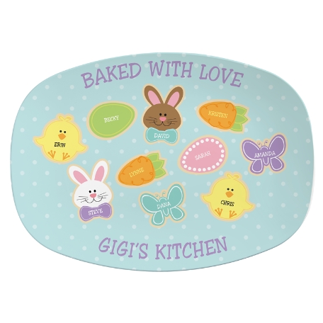 Sweet Bunny Treats Platter - 10 Cookies