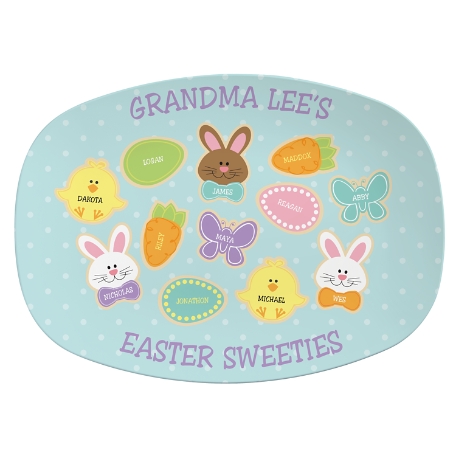 Sweet Bunny Treats Platter - 12 Cookies