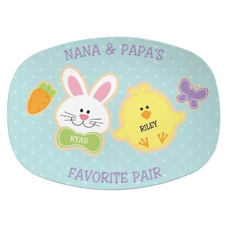 Sweet Bunny Treats Platter - 2 Cookies