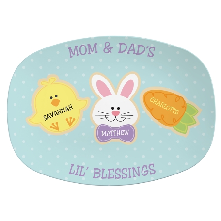 Sweet Bunny Treats Platter - 3 Cookies