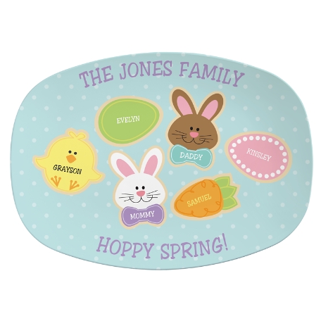 Sweet Bunny Treats Platter - 6 Cookies