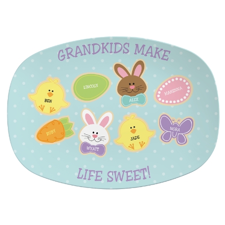 Sweet Bunny Treats Platter - 8 Cookies