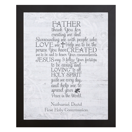 Thank You for Creating Me Cross Canvas-Framed