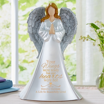 Wings of Love Memorial Light-Up Personalized Angel