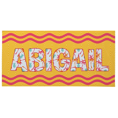 Big Name Beach Towel-Standard - Orange
