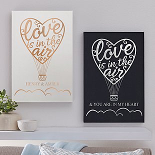 Love Is In The Air Leather Wall Art