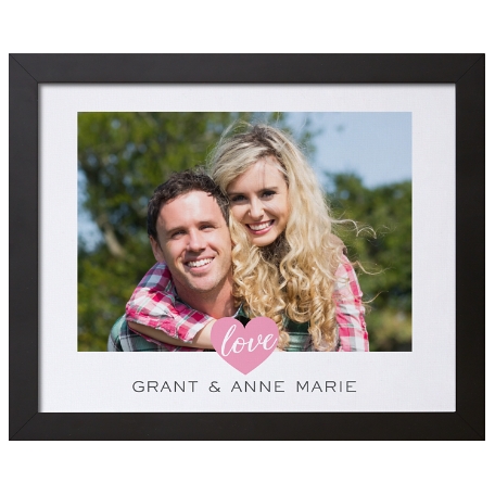True Love Photo Framed Canvas - 11x14 - Horizontal
