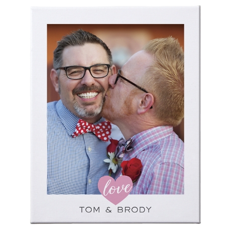 True Love Photo Canvas - 11x14 - Vertical