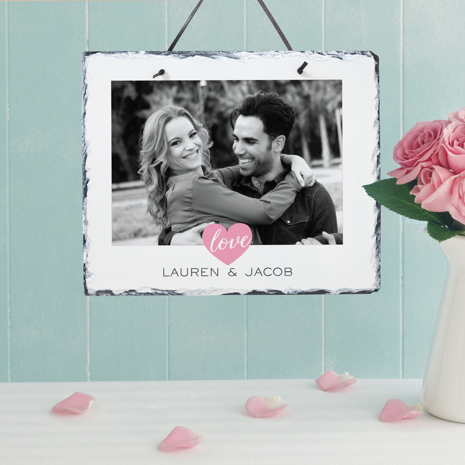 Timeless Love Personalized Photo Slate