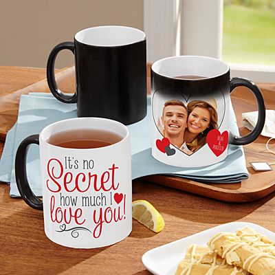 Valentine Secret Message Photo Color Changing Mug