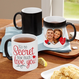 Secret Love Note Photo Color Changing Mug