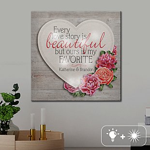 TwinkleBright® LED Our Beautiful Story Canvas