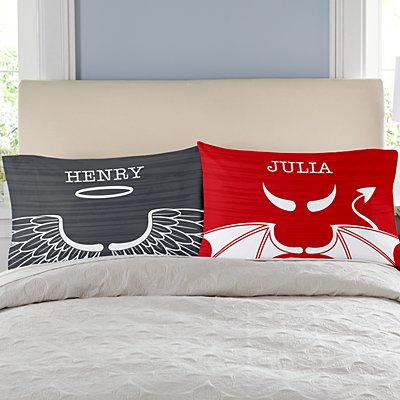 Naughty & Nice Pillowcases - Set of 2
