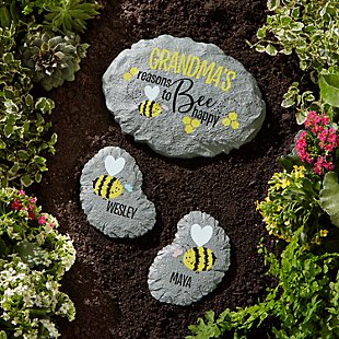 Reasons to Bee Happy Garden Stone