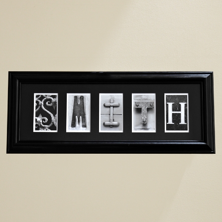 Architectural Alphabet Photography Frame 5 Letters Personal Creations