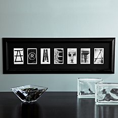 Architectural Alphabet Framed Print