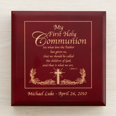 Wood Communion Keepsake Box